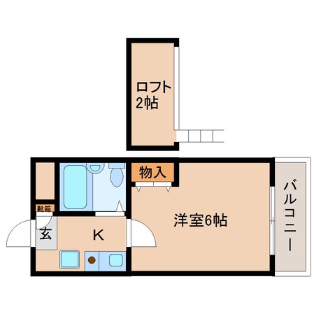 生駒駅 徒歩8分 1階の物件間取画像